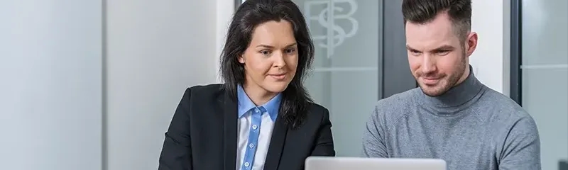 EBS phd students on computer